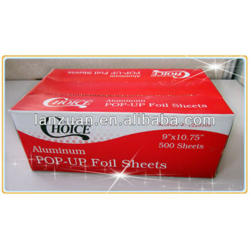 Coated aluminum foil sheets